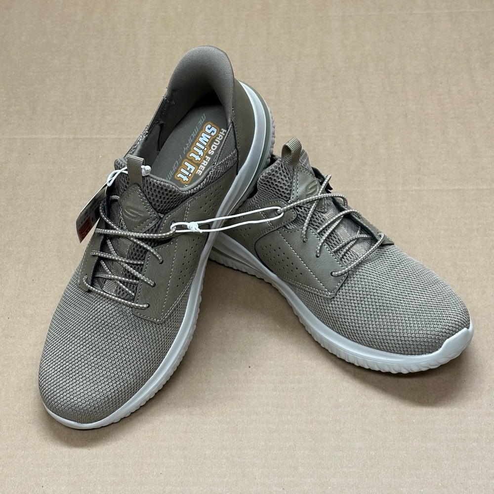 NEW - Men’s Skechers Hands Free Swift Fit Sneakers (taupe)